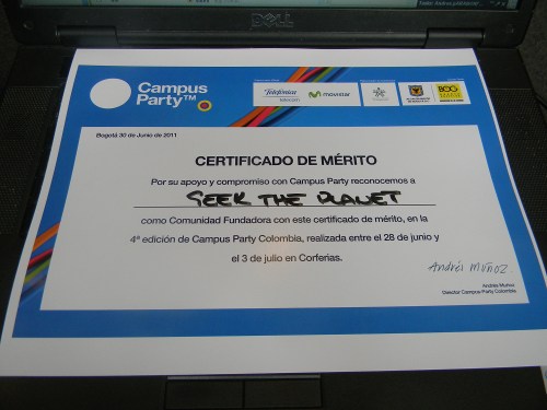Comunidad Fundadora Campus Party Colombia 2011