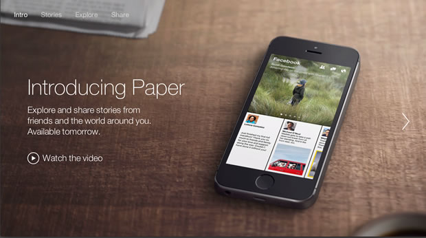 facebook paper