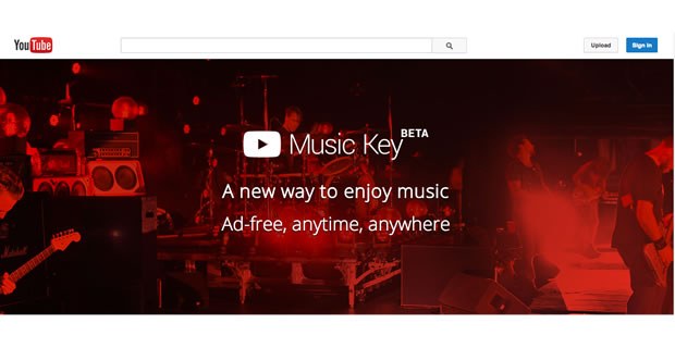 youtube music key