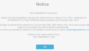 rapidshare cerrará
