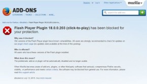 mozilla deshabilita flash