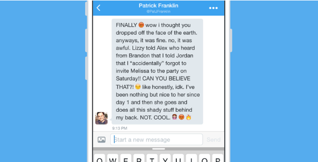 twitter restriccion mensajes directos